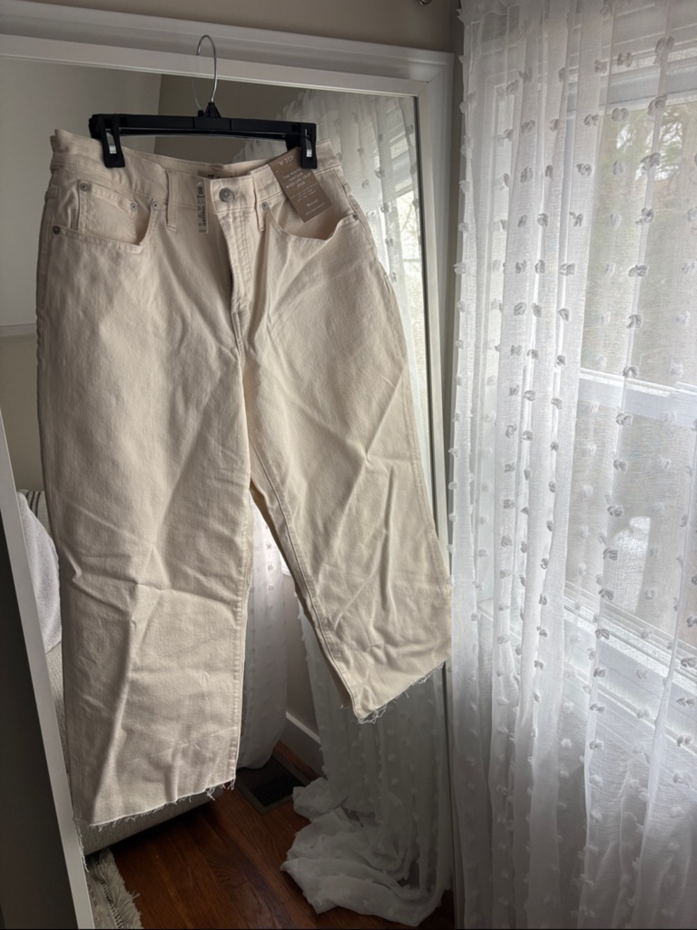 Madewell Wide Leg Raw Hem Jeans